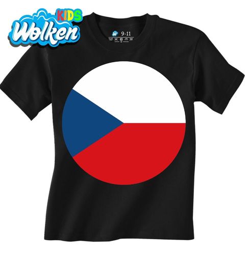 Obrázek produktu Dětské tričko Kulatá Vlajka Česka