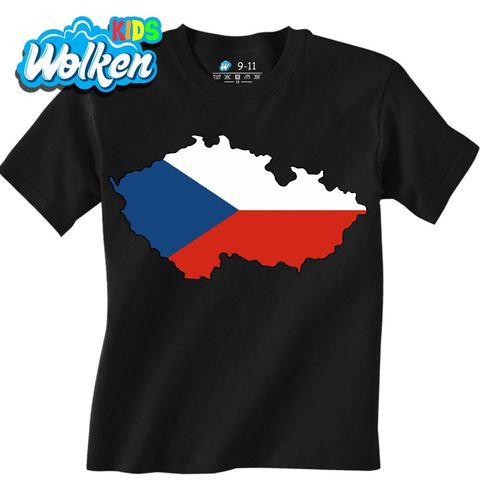Obrázek produktu Dětské tričko Vlajka v Mapě Česka