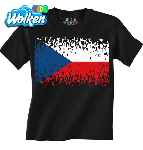 Obrázek produktu Dětské tričko Rozpadlá česká vlajka