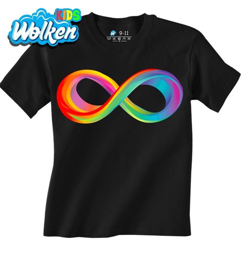 Obrázek produktu Dětské tričko Duhový Symbol Nekonečna Navždy