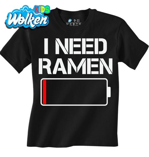 Obrázek produktu Dětské tričko Potřebuju Ramen Baterie je vybitá
