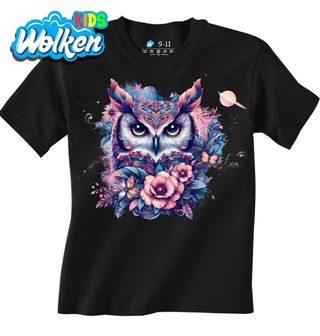 Dětské tričko Galaktická Sova Boho.jpg