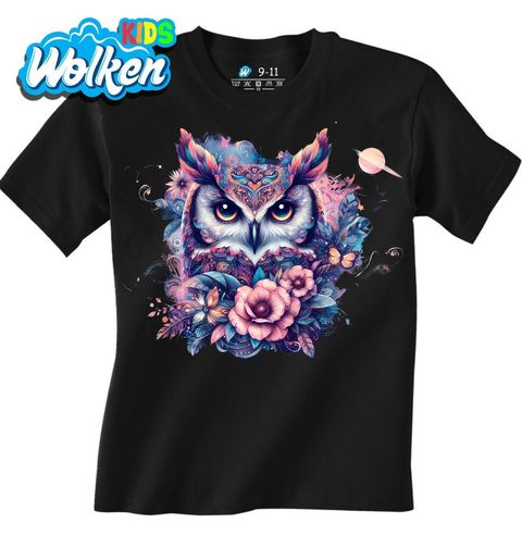 Obrázek produktu Dětské tričko Galaktická Sova Boho