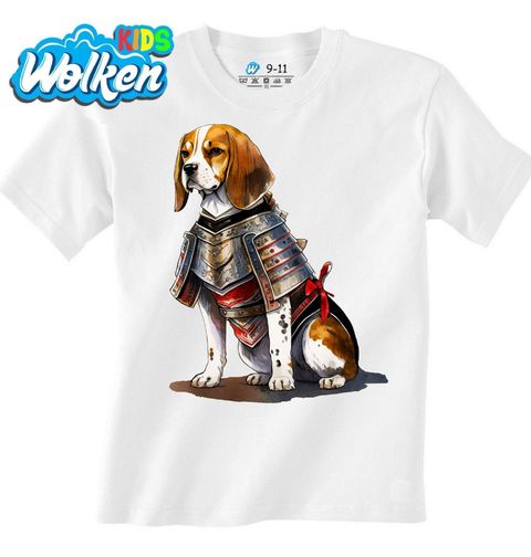 Obrázek produktu Dětské tričko Pes Beagle v Samurajské Zbroji