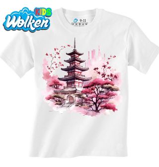 Dětské tričko Japonská Pagoda Sakur.jpg