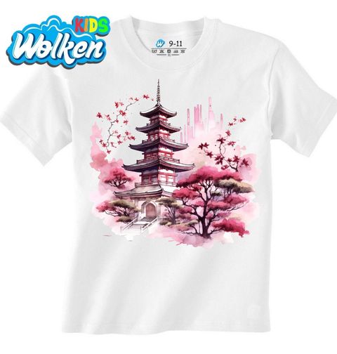 Obrázek produktu Dětské tričko Japonská Pagoda Sakur