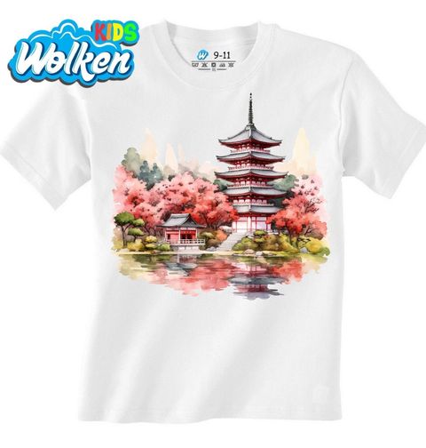 Obrázek produktu Dětské tričko Japonská Pagoda u Jezera