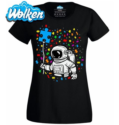 Obrázek produktu Dámské tričko Astronaut s Puzzle Balónkem