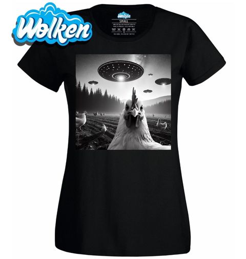 Obrázek produktu Dámské tričko Únos Slepice UFO