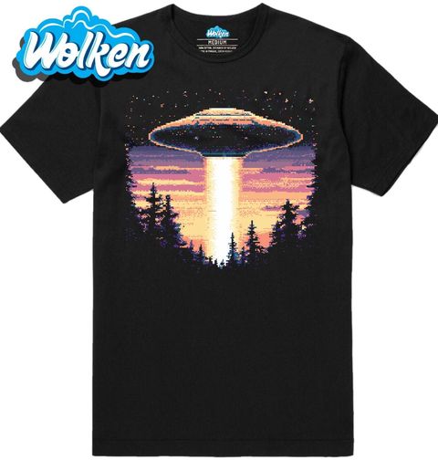 Obrázek produktu Pánské tričko 8bit Přílet Mimozemšťanů Pixalated UFO