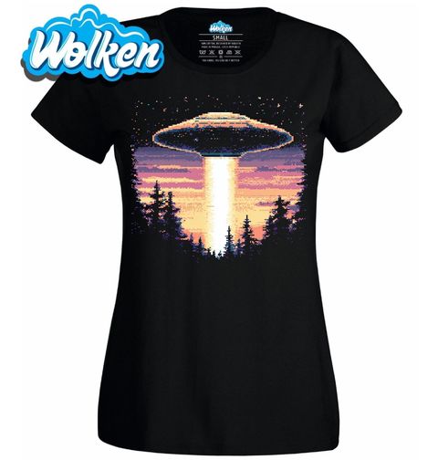 Obrázek produktu Dámské tričko 8bit Přílet Mimozemšťanů Pixalated UFO