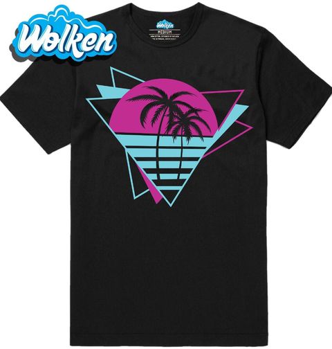 Obrázek produktu Pánské tričko Retro Miami Palmy 80s