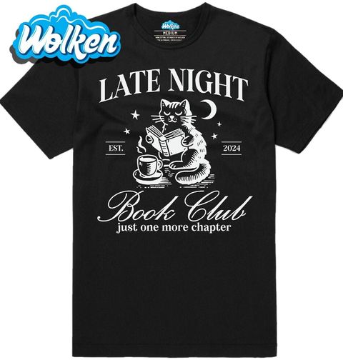 Obrázek produktu Pánské tričko Kočka Čtenářka Late Night Book Club