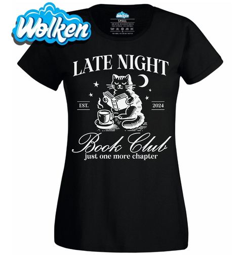 Obrázek produktu Dámské tričko Kočka Čtenářka Late Night Book Club