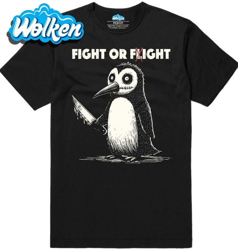 Obrázek produktu Pánské tričko Tučňák Nelítostný Zabiják Fight or Flight