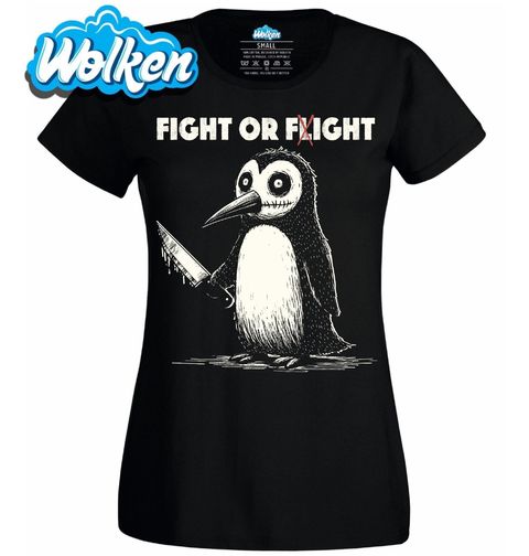 Obrázek produktu Dámské tričko Tučňák Nelítostný Zabiják Fight or Flight