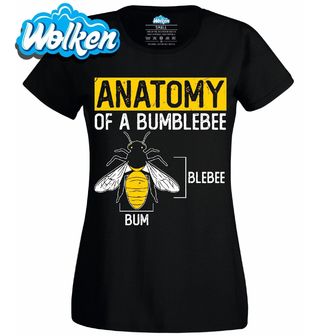 Dámské tričko Popis Čmeláka Anatomy of a Bublebee.jpg