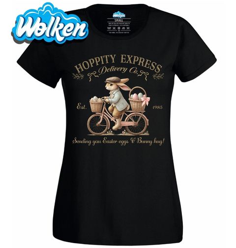 Obrázek produktu Dámské tričko Velikonoční Králík na Kole Hoppity Express