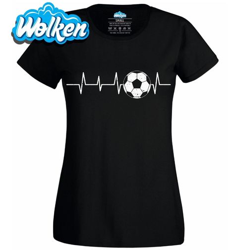 Obrázek produktu Dámské tričko Vintage Kardiogram a Fotbal