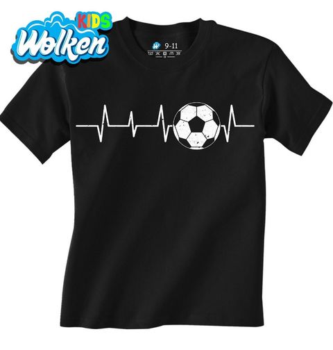 Obrázek produktu Dětské tričko Vintage Kardiogram a Fotbal