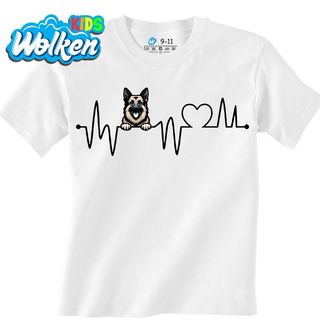 Dětské tričko Kardiogram a Německý ovčák German Shepherd.jpg