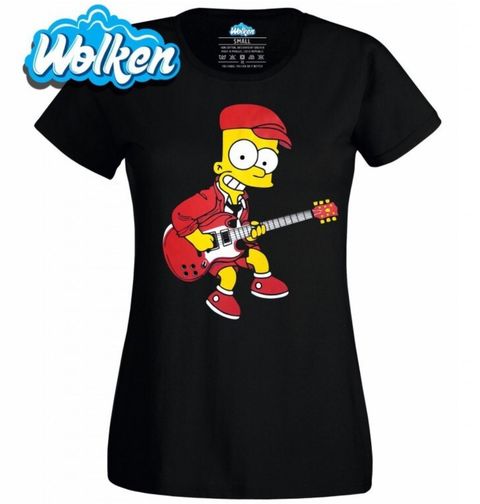 Obrázek produktu Dámské tričko Bart Young Electric Guitar Bart Simpson s Kytarou 