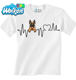 Dětské tričko Kardiogram a Belgický ovčák Belgian Malinois.jpg