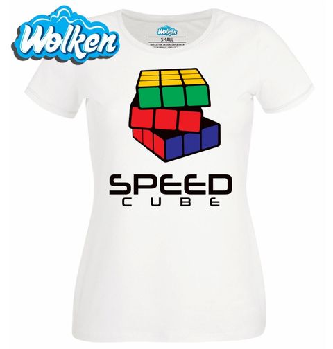 Obrázek produktu Dámské tričko Složená Rubikova kostka Speed Cube
