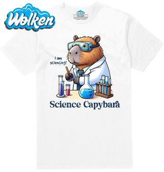 Pánské tričko  Kapybara Chemik Science Capybara.jpg