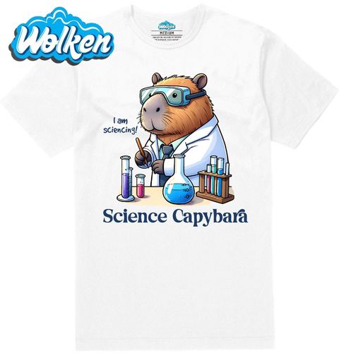 Obrázek produktu Pánské tričko Kapybara Chemik Science Capybara 