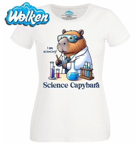 Obrázek produktu Dámské tričko Kapybara Chemik Science Capybara 