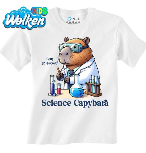 Obrázek produktu Dětské tričko Kapybara Chemik Science Capybara 
