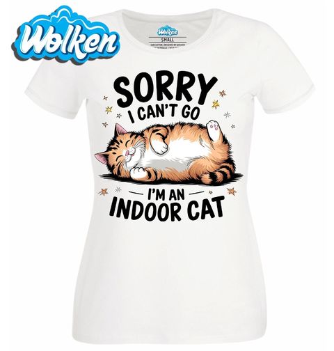 Obrázek produktu Dámské tričko Bytová Kočka I'm an indoor cat