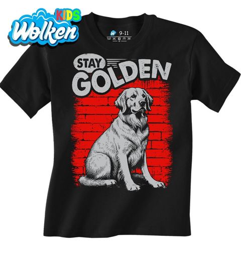 Obrázek produktu Dětské tričko Zlatý Retrívr Stay Golden