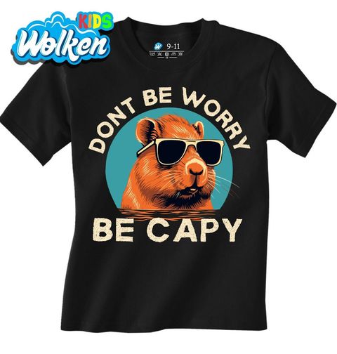 Obrázek produktu Dětské tričko Cool Kapybara Don't Worry Be Capy