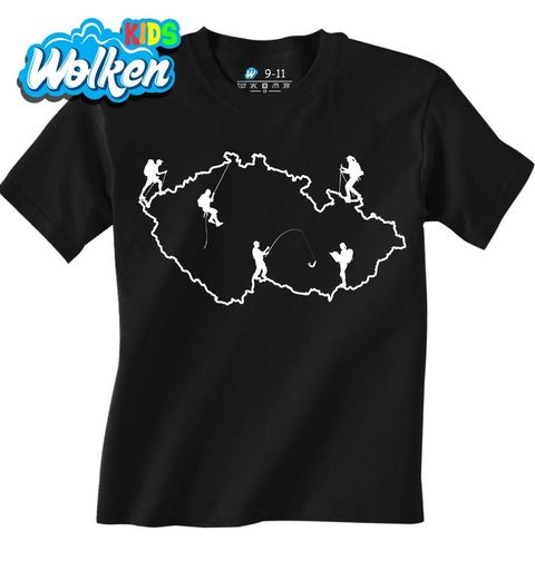 Obrázek produktu Dětské tričko Hobby mapa Česka