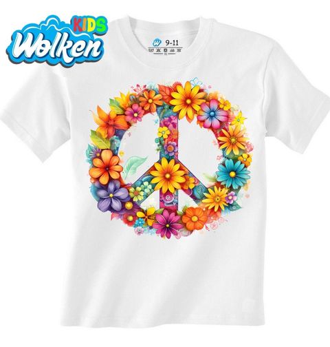 Obrázek produktu Dětské tričko Květinový Mír Peace Flowers