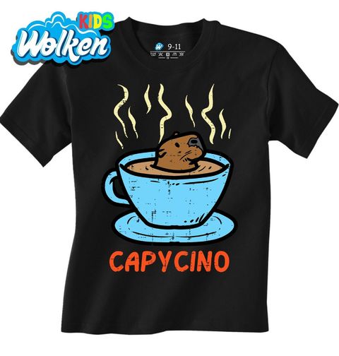 Obrázek produktu Dětské tričko Kapybara v Kávě Capycino