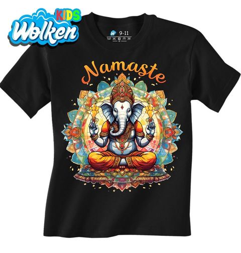 Obrázek produktu Dětské tričko Meditující Slon Ganéša Stained Glass Elephant