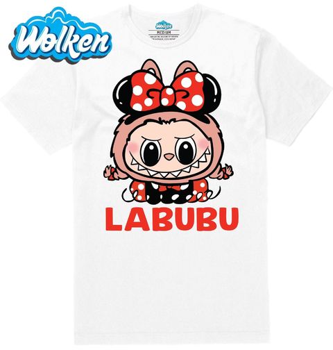 Obrázek produktu Pánské tričko Červený Labubu s Mašlí