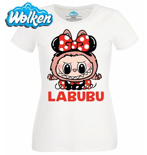 Obrázek produktu Dámské tričko Červený Labubu s Mašlí