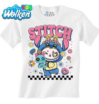Dětské tričko Stitch Labubu s Voodoo Panenkou.jpg