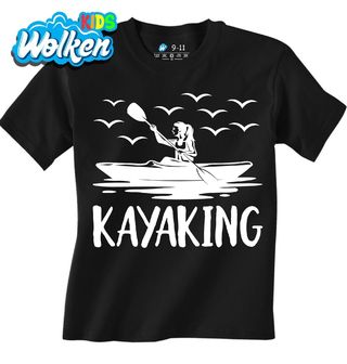 Dětské tričko Žena v Kajaku Kayaking.jpg