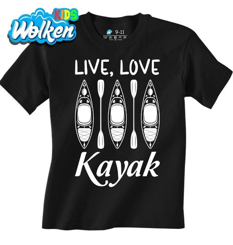 Obrázek produktu Dětské tričko Žij, Miluj, Pádluj Live Love Kayak