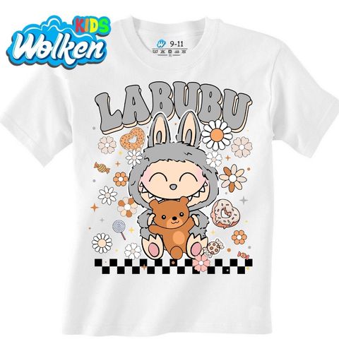 Obrázek produktu Dětské tričko Šedý Labubu s Medvídkem