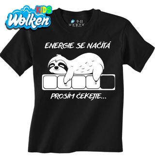 Dětské tričko Lenochod Energie se načítá prosím čekejte.jpg