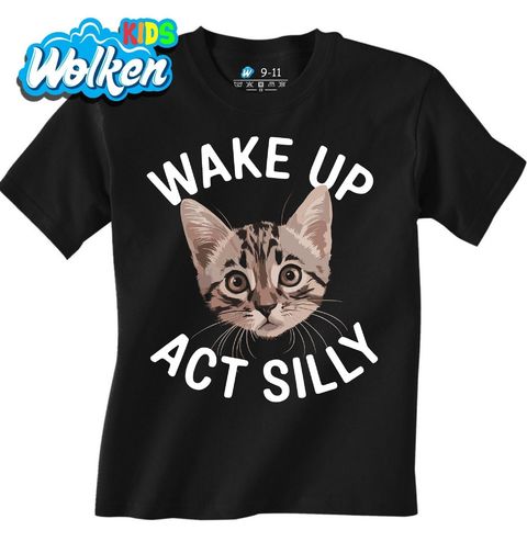 Obrázek produktu Dětské tričko Hravá Kočka Wake Up Act Silly