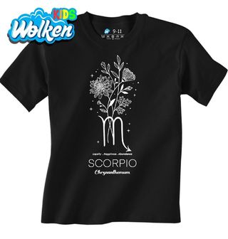 Dětské tričko Horoskop Štír Květina Osudu Chryzantéma.jpg