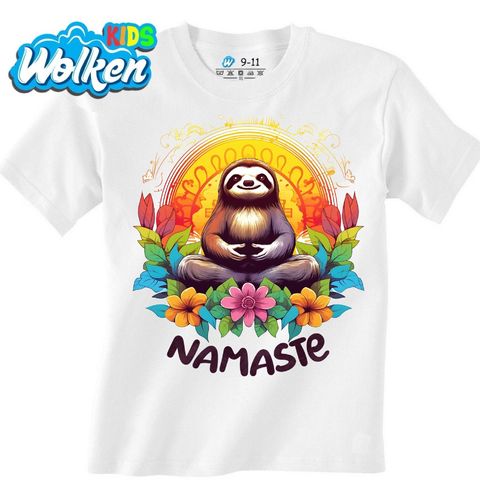 Obrázek produktu Dětské tričko Meditující Lenochod Namaste