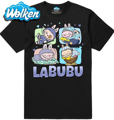 Obrázek produktu Pánské tričko Spící Labubu v Pyžamu